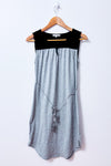 Robe grise et noire avec lien à nouer San Francisco