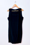 Robe noire fluide sans manches Picadilly