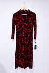 Robe noire fleurie plissĂ©e (s)-Tommy Hilfiger-La Penderie du Paradis đ