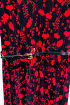 Robe noire fleurie plissĂ©e (s)-Tommy Hilfiger-La Penderie du Paradis đ