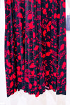Robe noire fleurie plissĂ©e (s)-Tommy Hilfiger-La Penderie du Paradis đ