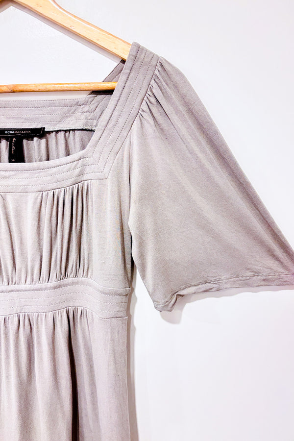 Robe vert-gris fluide (xs)-BCBG Maxazria-La Penderie du Paradis 🕊