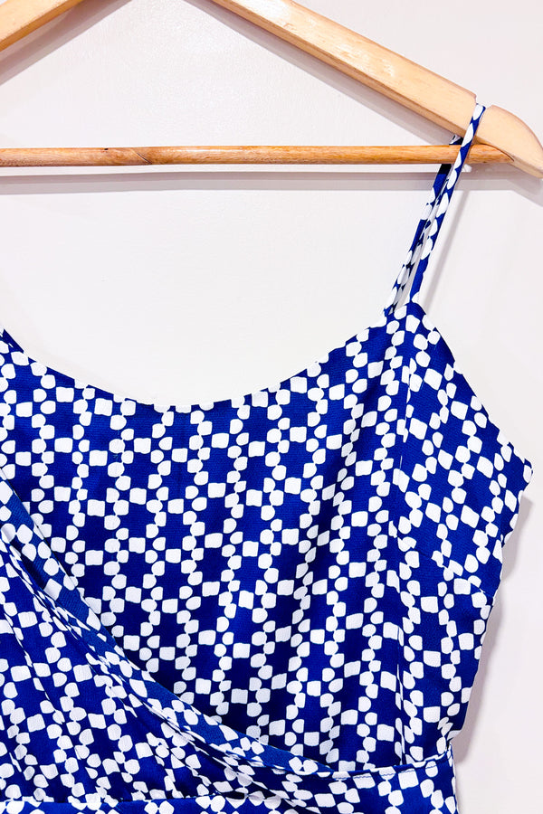 Robe bleue à motifs (m)-Banana Republic-La Penderie du Paradis 🕊