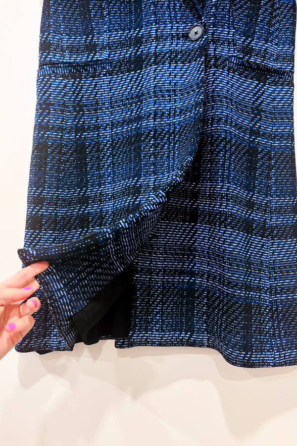 Robe veston sans manche bleue et noire (l)-Tristan-La Penderie du Paradis 🕊