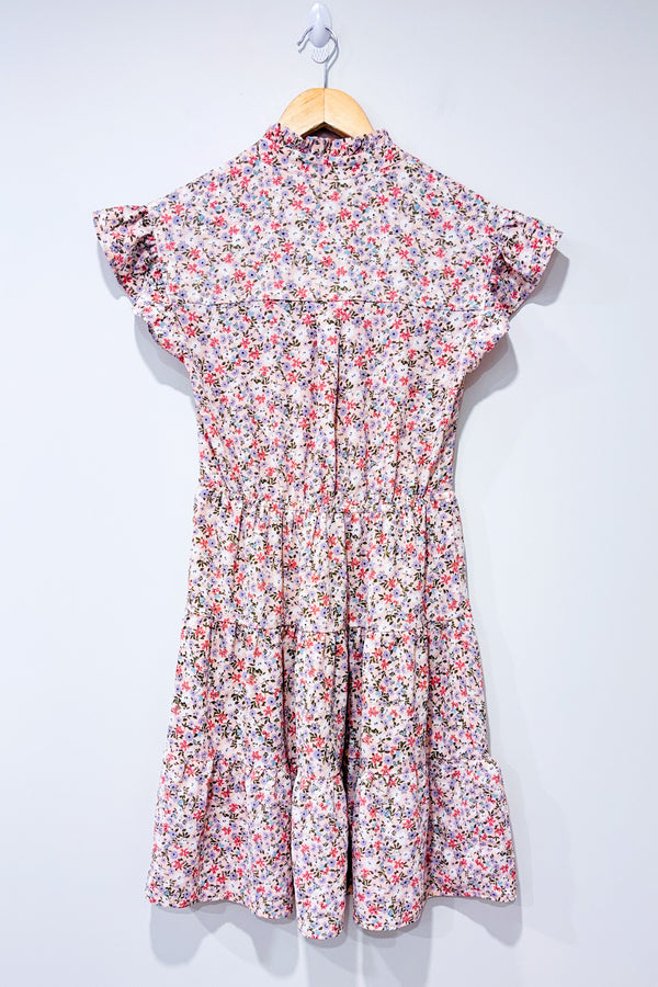 Robe rose fleurie (m)-Monteau-La Penderie du Paradis 🕊