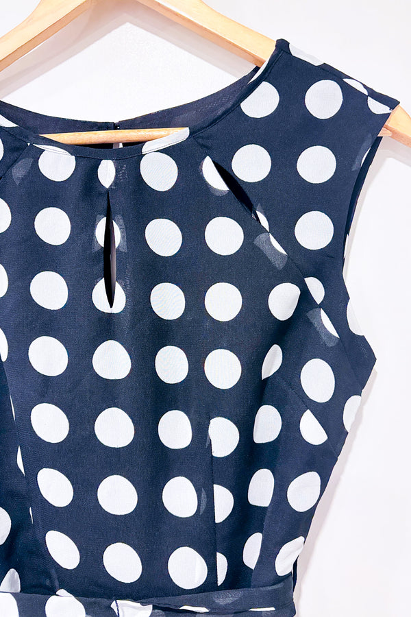 Robe fluide noire à pois (s)-Lori M Collection-La Penderie du Paradis 🕊