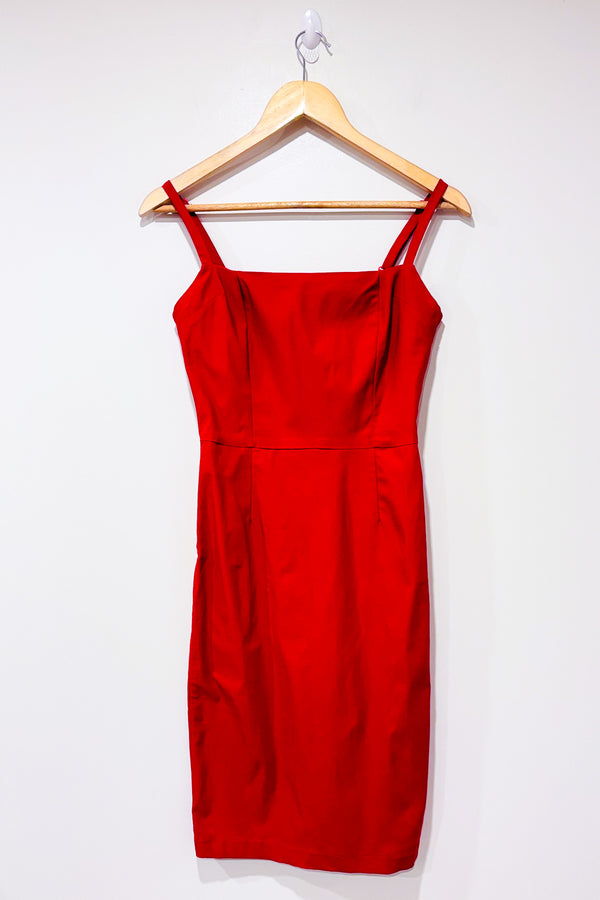 Robe droite rouge (m)-Marina Vintage-La Penderie du Paradis 🕊