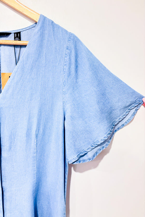 Robe midi bleu jeans à boutons (m)*-Vero Moda-La Penderie du Paradis 🕊