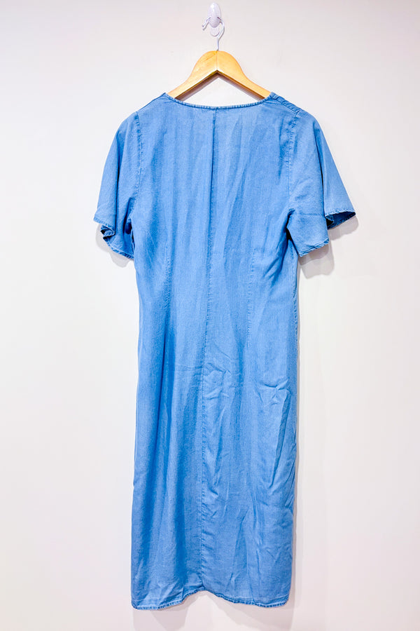 Robe midi bleu jeans à boutons (m)*-Vero Moda-La Penderie du Paradis 🕊