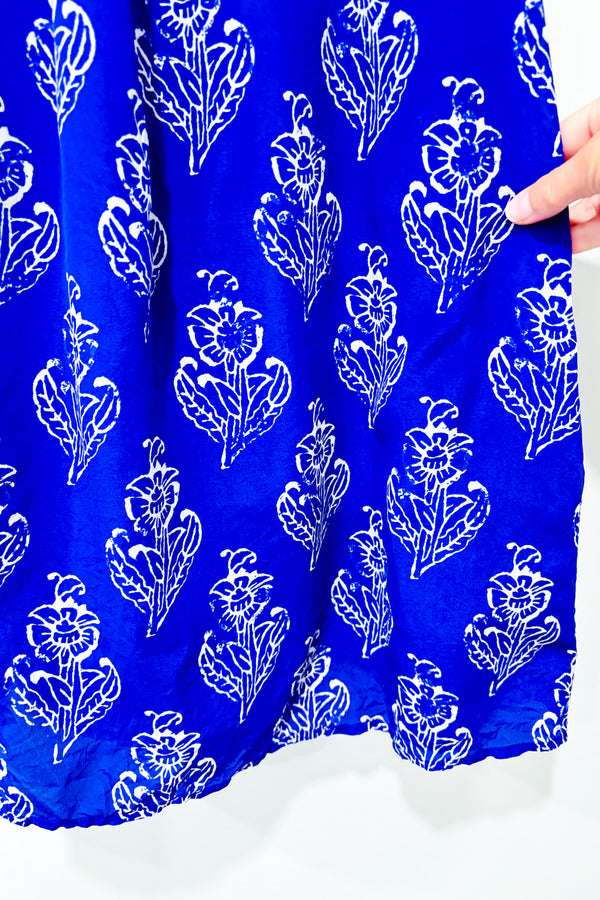 Robe ample mauve fleurie en soie (m)-Maeve-La Penderie du Paradis 🕊