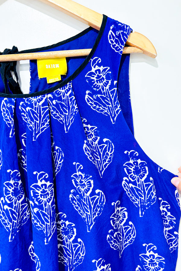 Robe ample mauve fleurie en soie (m)-Maeve-La Penderie du Paradis 🕊