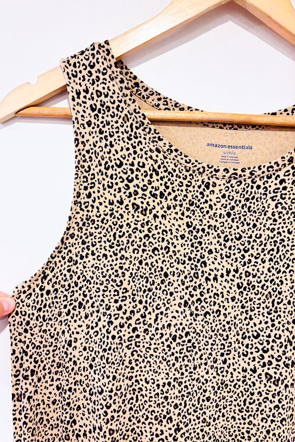 Robe beige motif cheetah (s)-Amazon Essentials-La Penderie du Paradis 🕊