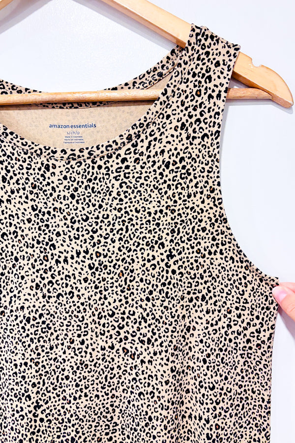 Robe beige motif cheetah (s)-Amazon Essentials-La Penderie du Paradis 🕊