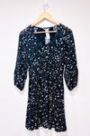 Robe fluide noire avec coeurs (xxs)*-Reitmans-La Penderie du Paradis đ
