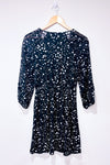 Robe fluide noire avec coeurs (xxs)*-Reitmans-La Penderie du Paradis đ