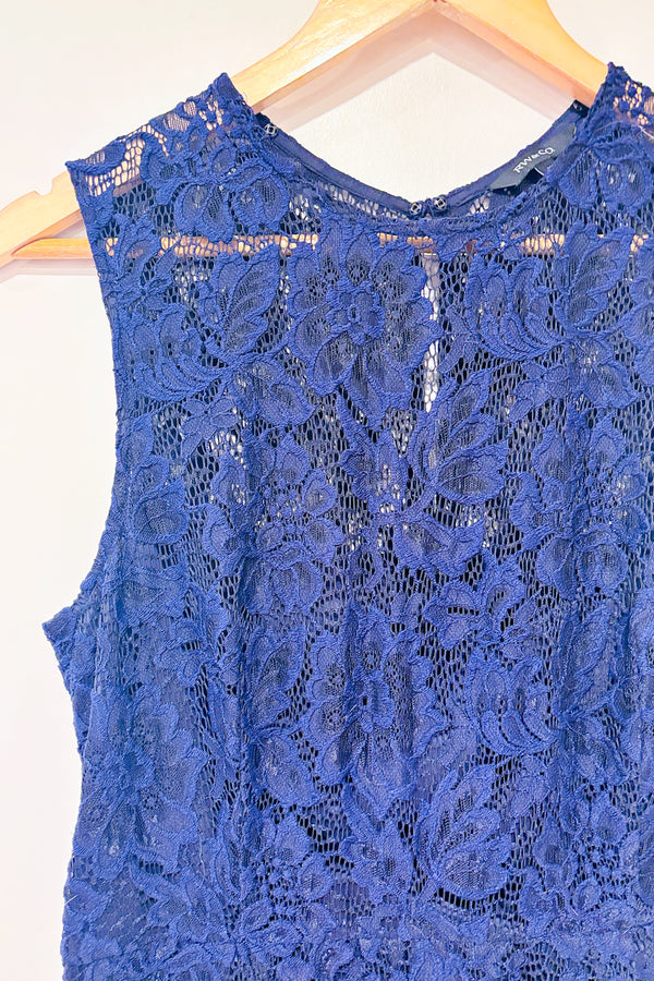 Robe marine en dentelle (m)*-RW&CO.-La Penderie du Paradis 🕊
