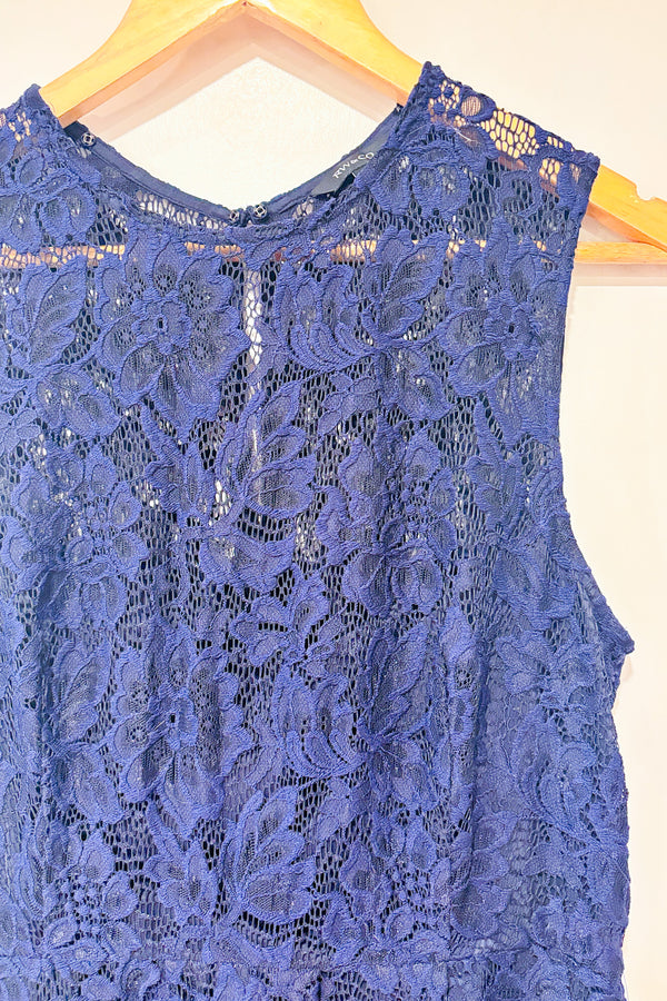 Robe marine en dentelle (m)*-RW&CO.-La Penderie du Paradis 🕊