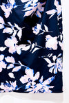 Robe noire fleurie Ă  col montant (s)-Eliza J-La Penderie du Paradis đ