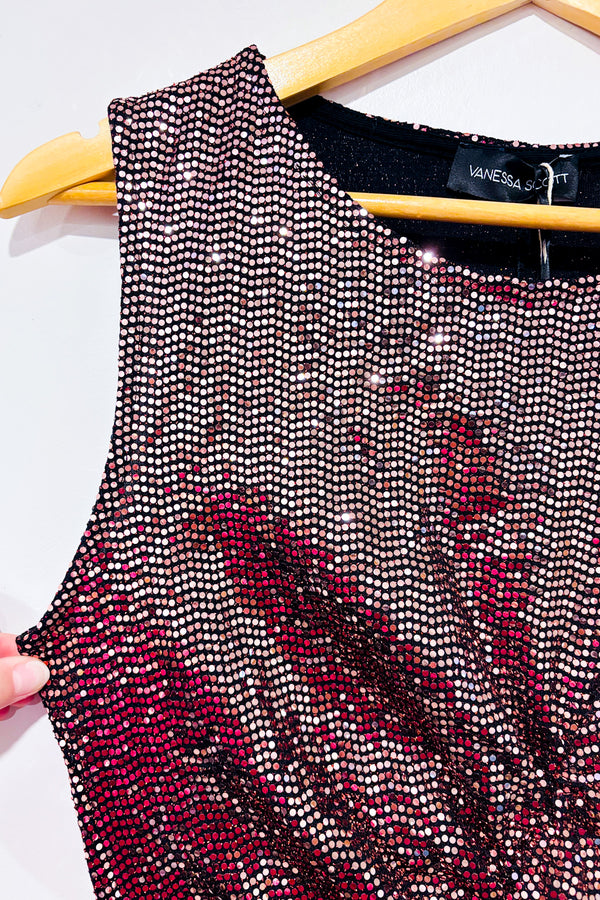 Robe rose à paillettes (m)*-Vanessa Scott-La Penderie du Paradis 🕊