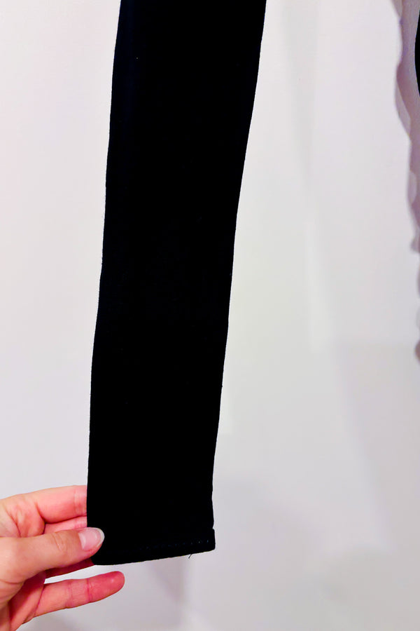 Robe porte-feuille noire avec pierres aux épaules (xs/s)*-ODASI Denis Gagnon-La Penderie du Paradis 🕊