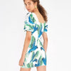 Robe Araras blanche et bleue avec perroquets (m)*-Farm Rio-La Penderie du Paradis 🕊