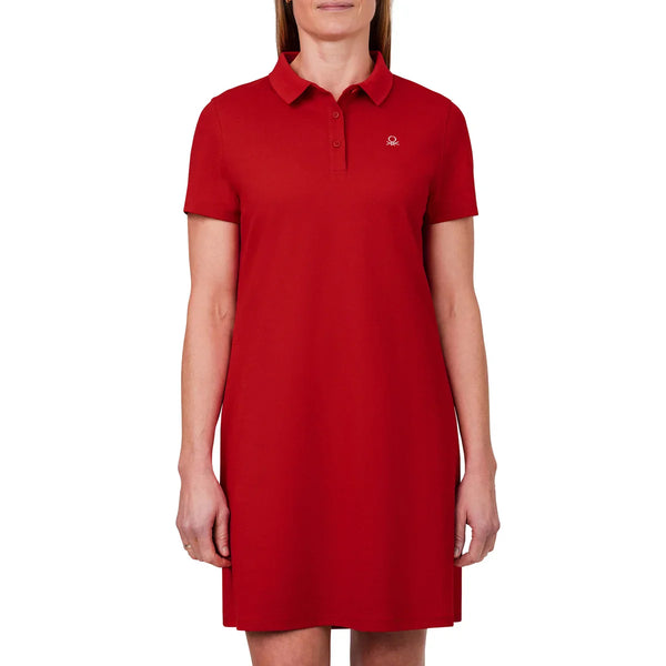 Robe polo rouge* seconde main - United Colors of Benetton- La Penderie du Paradis