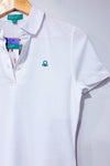 Robe polo blanche* seconde main - United Colors of Benetton- La Penderie du Paradis