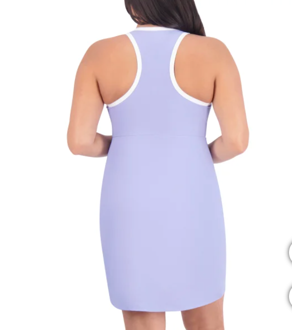 Robe de sport lilas avec short intégré seconde main - SAGE- La Penderie du Paradis