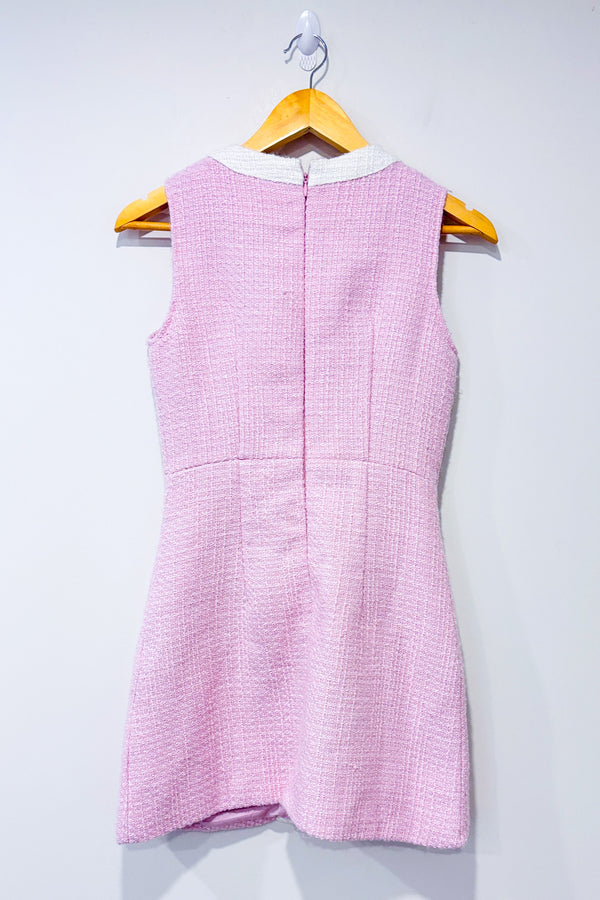 Robe rose pâle en tweed* seconde main - Sister Jane- La Penderie du Paradis