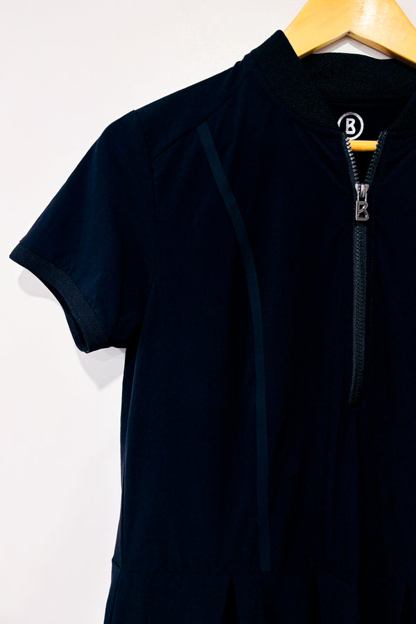 Robe Jackie noire ultra légère zip col montant* seconde main - Bogner- La Penderie du Paradis