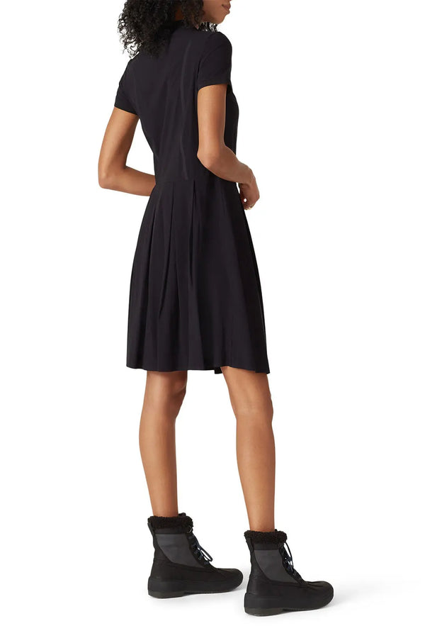 Robe Jackie noire ultra légère zip col montant* seconde main - Bogner- La Penderie du Paradis