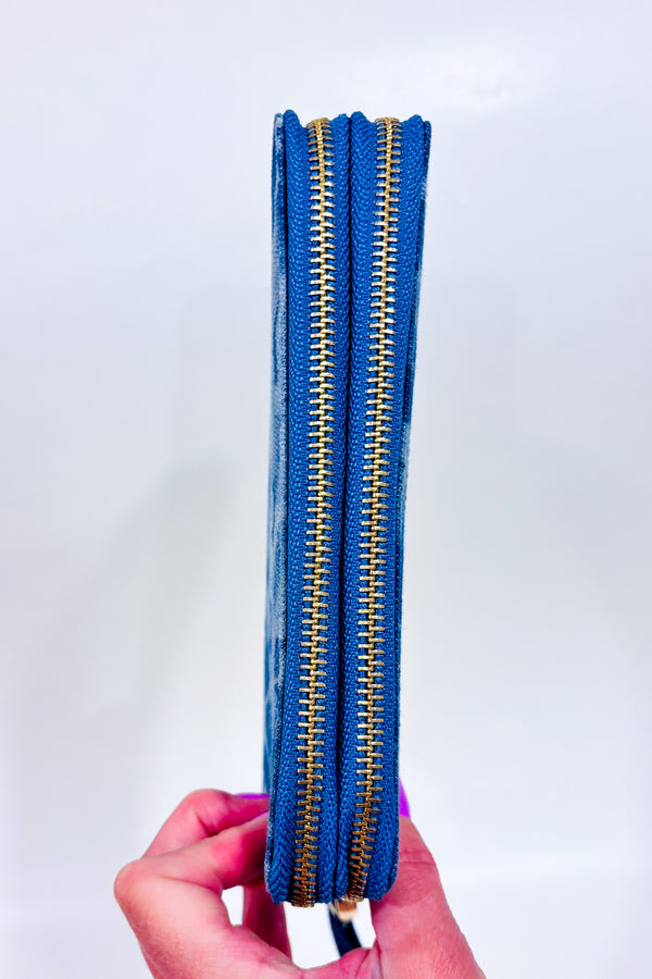 Portefeuille en jeans bleu ''LOVE''-Autres-La Penderie du Paradis 🕊