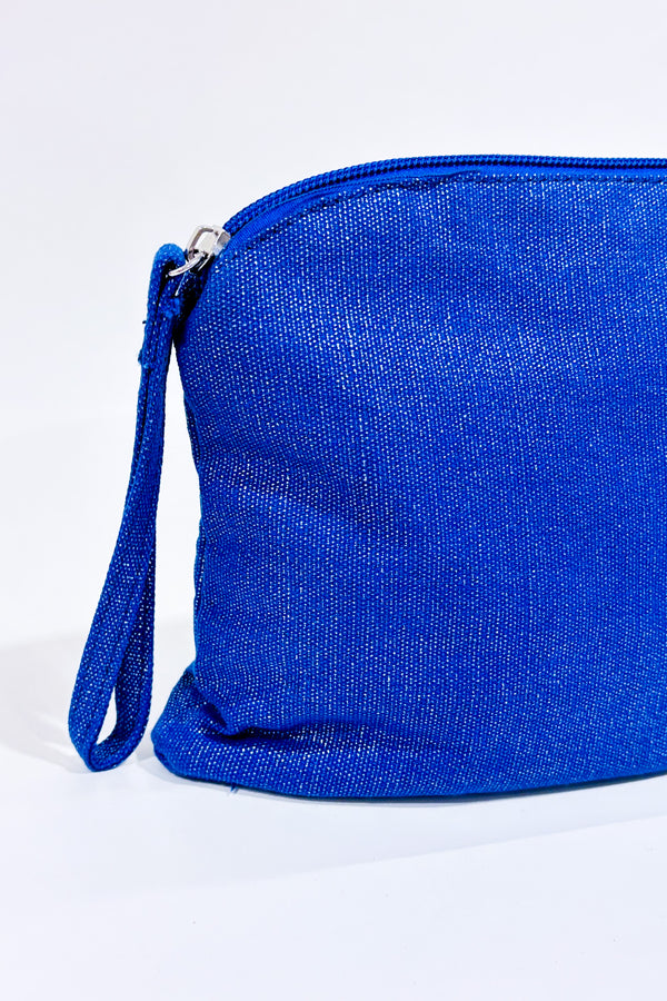 Trousse de maquillage bleu scintillant-Autres-La Penderie du Paradis 🕊