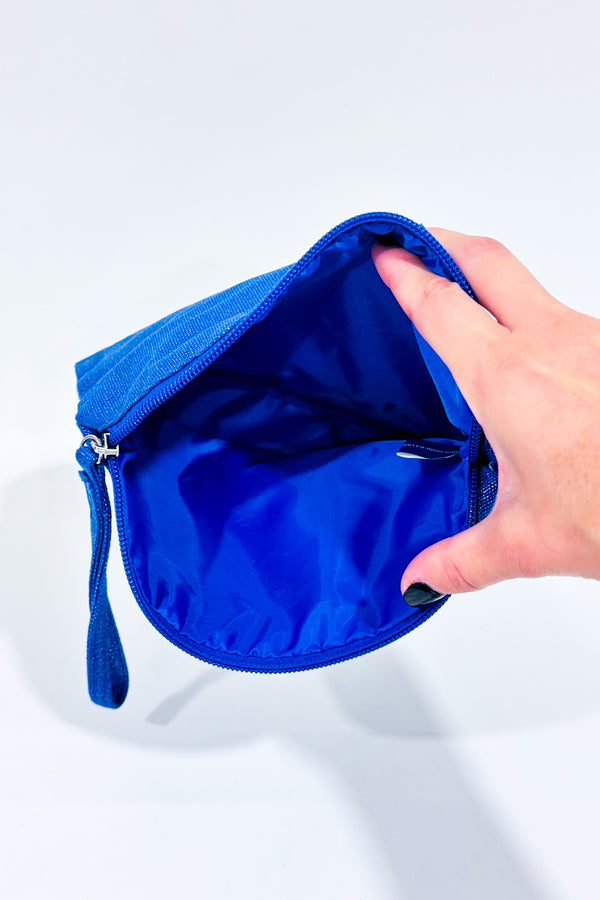 Trousse de maquillage bleu scintillant-Autres-La Penderie du Paradis 🕊