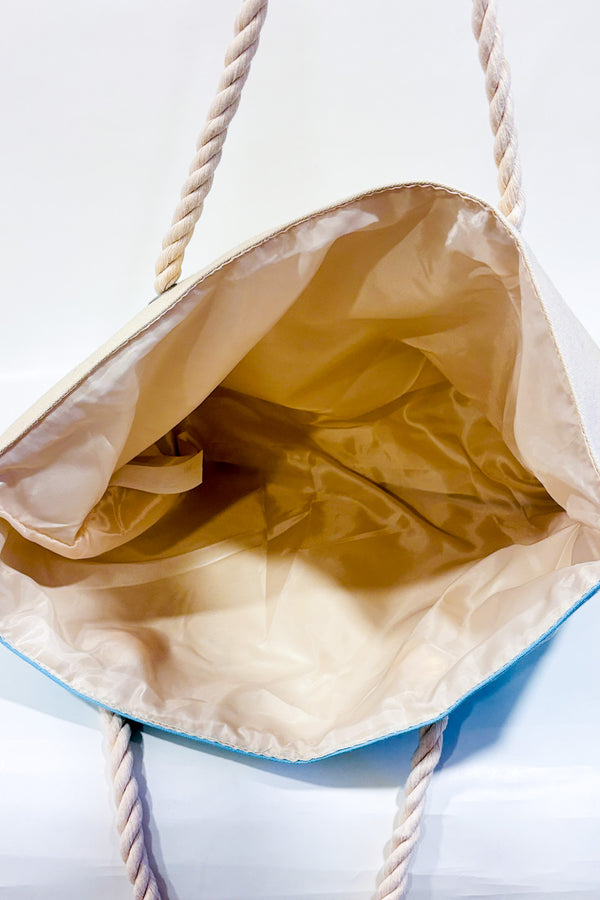 Sac de plage bleu rayé-Yves Rocher-La Penderie du Paradis 🕊