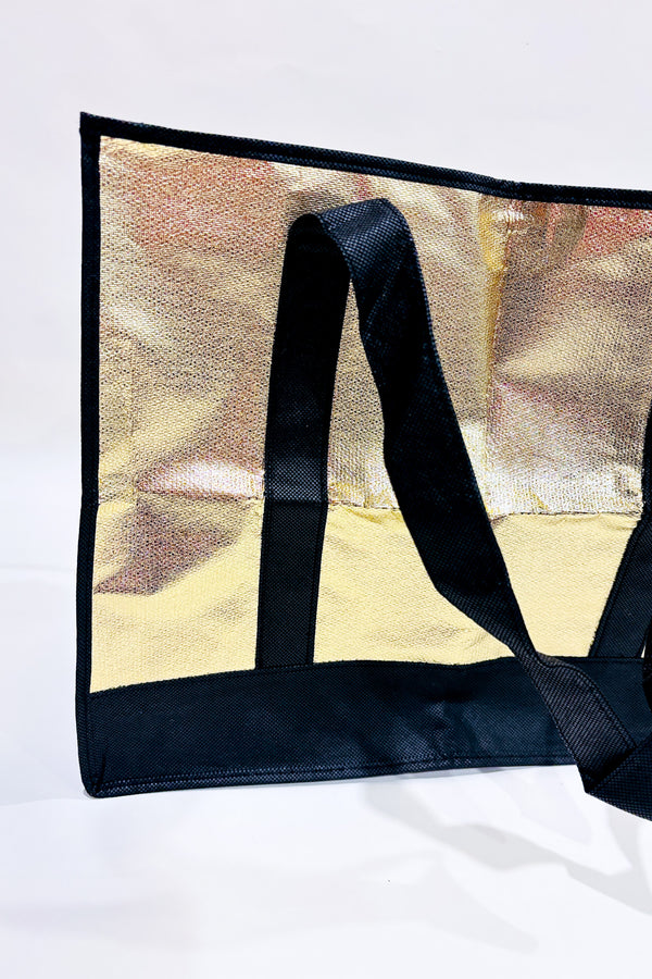 Sac réutilisable or et noir seconde main - Autres- La Penderie du Paradis