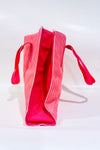 Sac réutilisable rose rayé rigide seconde main - Lancôme- La Penderie du Paradis