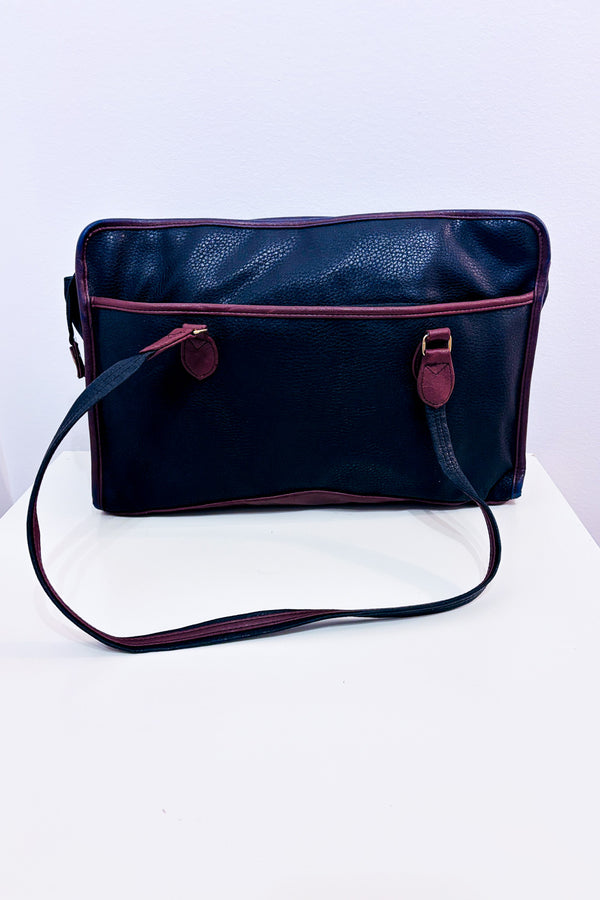 Sac de voyage charcoal et brun seconde main - Autres- La Penderie du Paradis