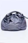 Sac à main gris en cuir froncé* seconde main - Furla- La Penderie du Paradis