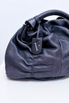 Sac à main gris en cuir froncé* seconde main - Furla- La Penderie du Paradis