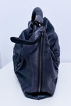 Sac à main gris en cuir froncé* seconde main - Furla- La Penderie du Paradis