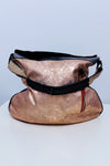 Sac à main rose gold en cuir embossé* seconde main - Ebarrito- La Penderie du Paradis