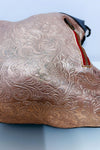 Sac à main rose gold en cuir embossé* seconde main - Ebarrito- La Penderie du Paradis