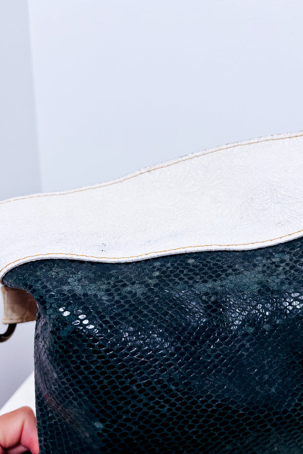 Sac à main rose gold en cuir embossé* seconde main - Ebarrito- La Penderie du Paradis