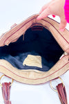 Sac à main beige en cuir et fourrure seconde main - Nardelli- La Penderie du Paradis