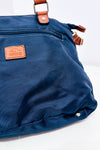 Sac à main marine et brun à bandoulière* seconde main - Roots- La Penderie du Paradis