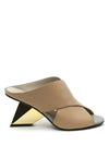 Sandales beige et or* seconde main - United Nude- La Penderie du Paradis