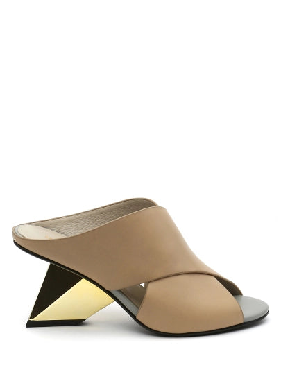 Sandales beige et or* seconde main - United Nude- La Penderie du Paradis
