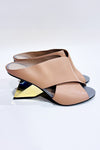 Sandales beige et or* seconde main - United Nude- La Penderie du Paradis