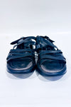 Sandales noires en cuir à talon chunky confort seconde main - Dansko- La Penderie du Paradis